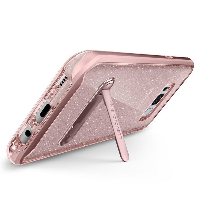 Силиконовый чехол накладка Spigen Neo Hybrid Crystal для Samsung Galaxy S8 Розовый - Изображение 6921