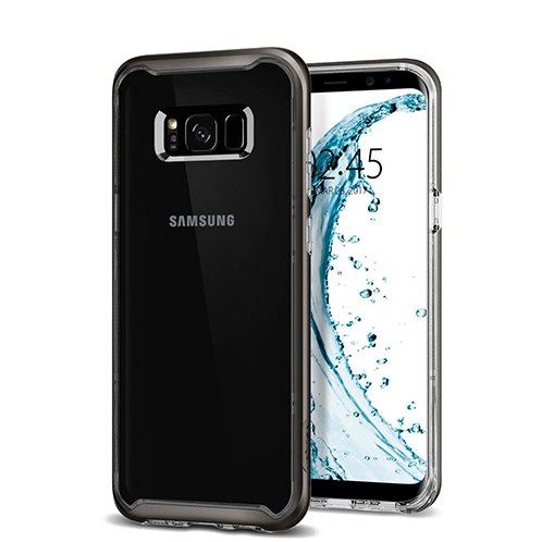 Прозрачный чехол накладка Spigen Neo Hybrid Crystal для Samsung Galaxy S8 Сталь - Изображение 6923