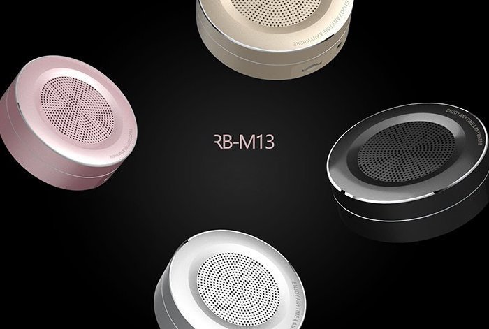 Портативная Bluetooth колонка с флешкой Remax RB-M13 Золотая - Изображение 62217