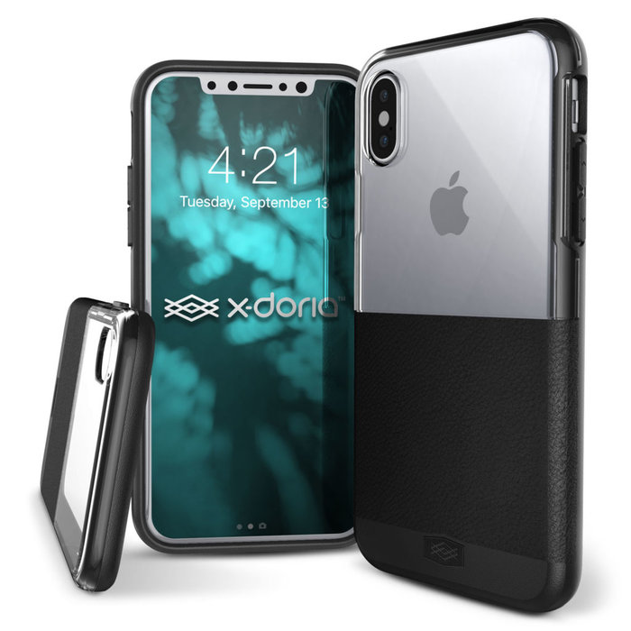 Кожаный чехол накладка X-Doria Dash Case для iPhone X Черный - Изображение 34901