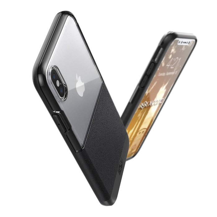 Кожаный чехол накладка X-Doria Dash Case для iPhone X Черный - Изображение 34911