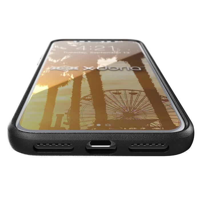 Кожаный чехол накладка X-Doria Dash Case для iPhone X Черный - Изображение 34913
