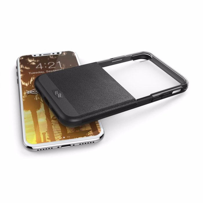 Кожаный чехол накладка X-Doria Dash Case для iPhone X Черный - Изображение 34915