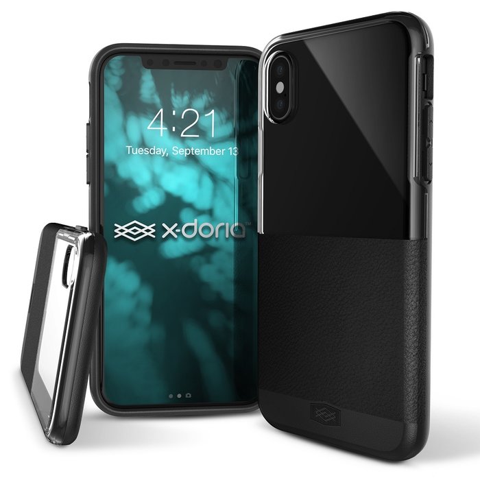 Кожаный чехол накладка X-Doria Dash Case для iPhone X Черный - Изображение 34917