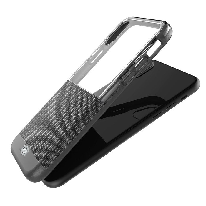 Чехол накладка X-Doria Dash Case для iPhone X Серый нейлон - Изображение 34939