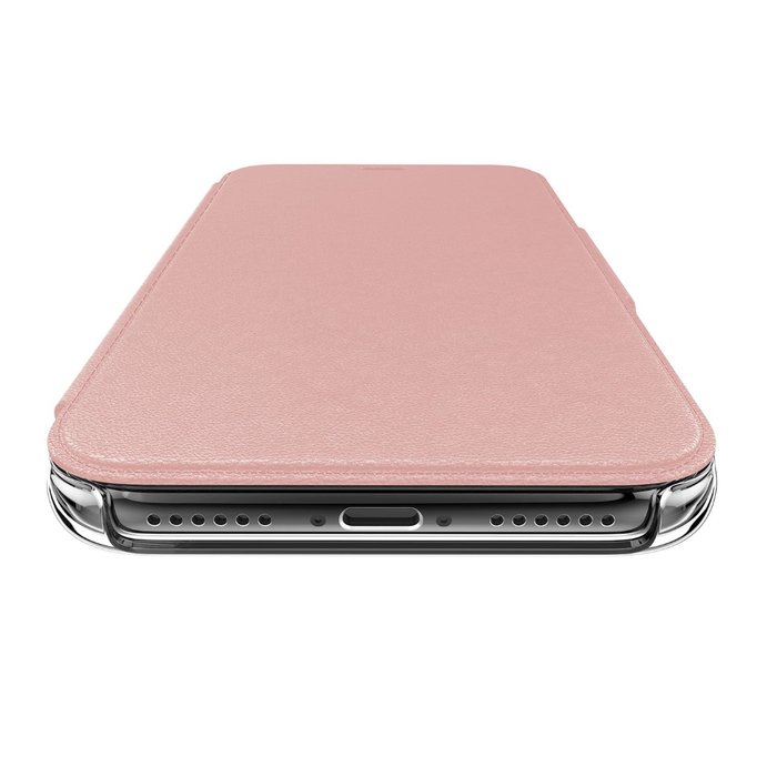 Кожаный чехол книжка X-Doria Engage Folio для iPhone X Розовый - Изображение 34977