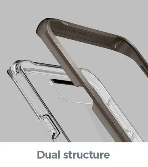 Прозрачный чехол накладка Spigen Neo Hybrid Crystal для Samsung Galaxy S8 Сталь - Изображение 6929