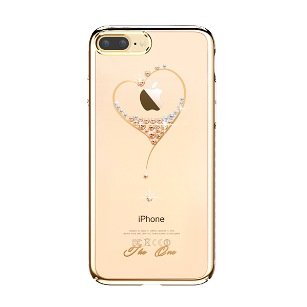 Чехол накладка Swarovski Kingxbar Starry Sky Gold Heart для iPhone 7 Plus Золото - Изображение 8077