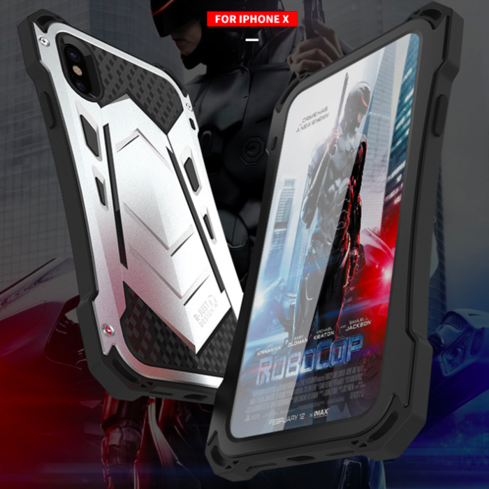 Противоударный чехол R-Just Armor для iPhone X Черный - Изображение 35430
