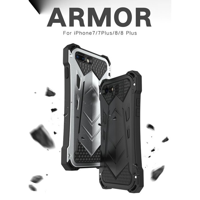 Противоударный чехол R-Just Armor для iPhone 8 Plus Черный - Изображение 35480