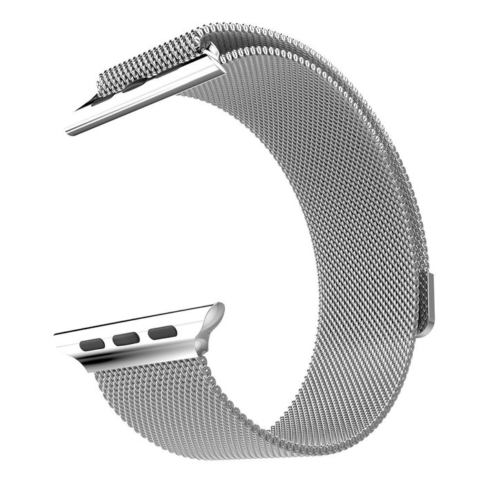 Браслет сетчатый миланский Milanese для Apple Watch 3 / 2 / 1 (38мм) Серебро - Изображение 9805