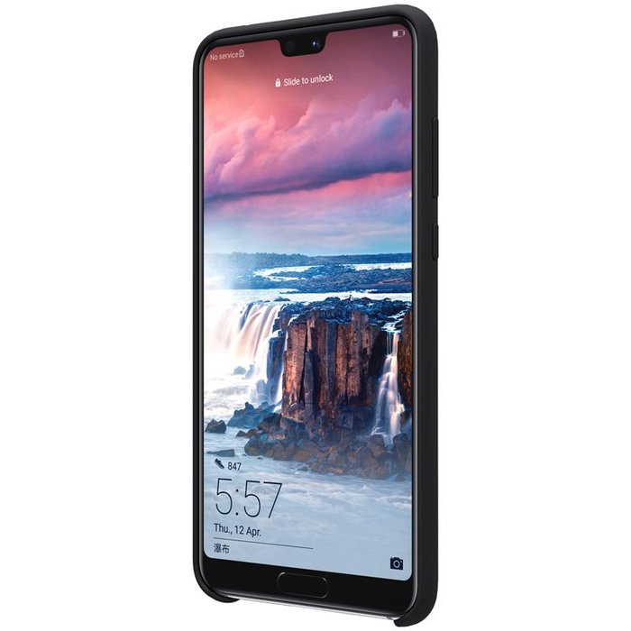 Чехол накладка Nillkin Flex Case для Huawei P20 Черный - Изображение 102251