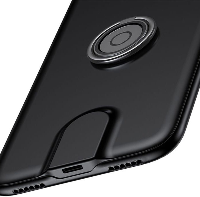 Чехол накладка + держатель с беспроводной зарядкой в воздуховод Baseus Magnetic Wireless Charging для iPhone 8 Plus Черный - Изображение 102964
