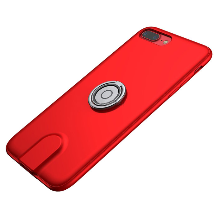 Чехол накладка + держатель с беспроводной зарядкой в воздуховод Baseus Magnetic Wireless Charging для iPhone 8 Plus Красный - Изображение 102994