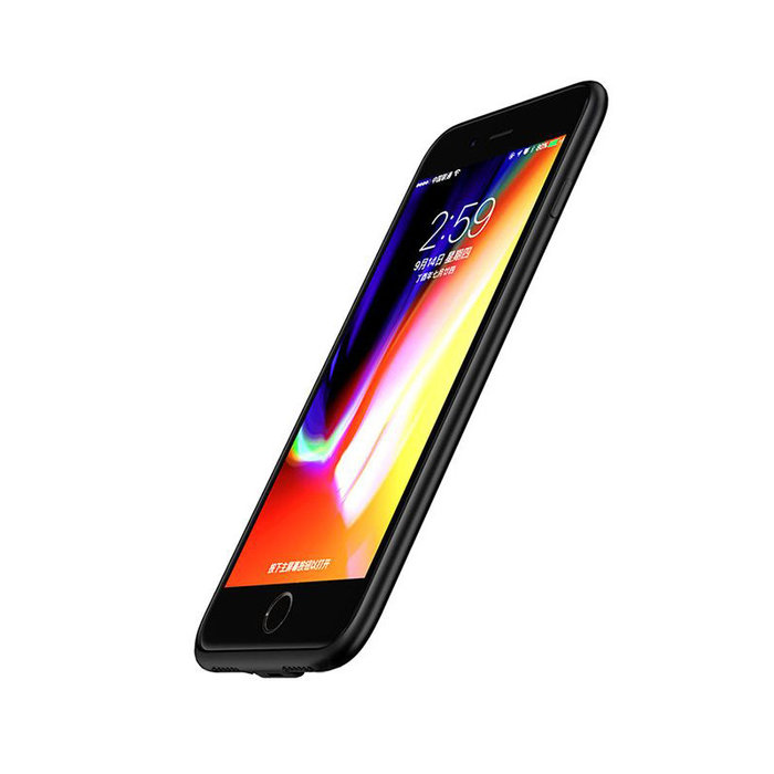 Чехол накладка + держатель с беспроводной зарядкой в воздуховод Baseus Magnetic Wireless Charging для iPhone 8 Plus Черный - Изображение 102967