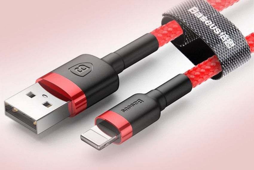 Кабель Baseus Kevlar 1м USB - Lightning для iPhone Красный