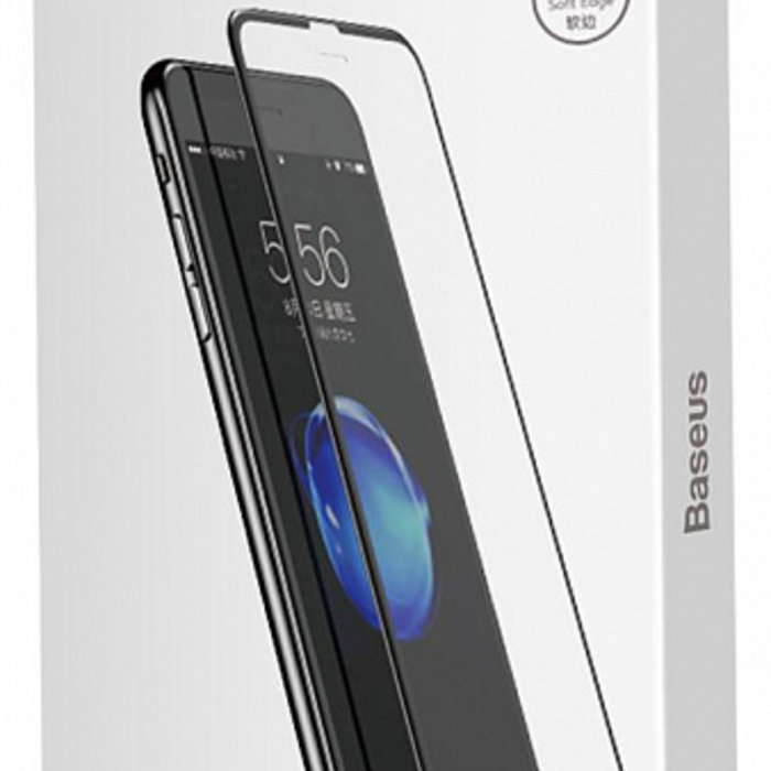 Защитное стекло Baseus PET Soft Edge для iPhone 8 Черное - Изображение 102481