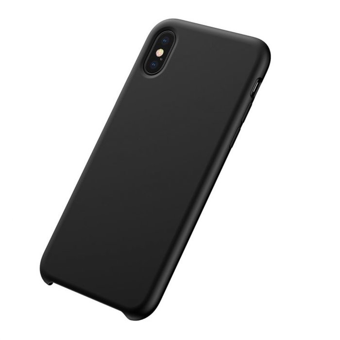 Силиконовый чехол накладка Baseus Original LSR Case для iPhone X Черный - Изображение 102655