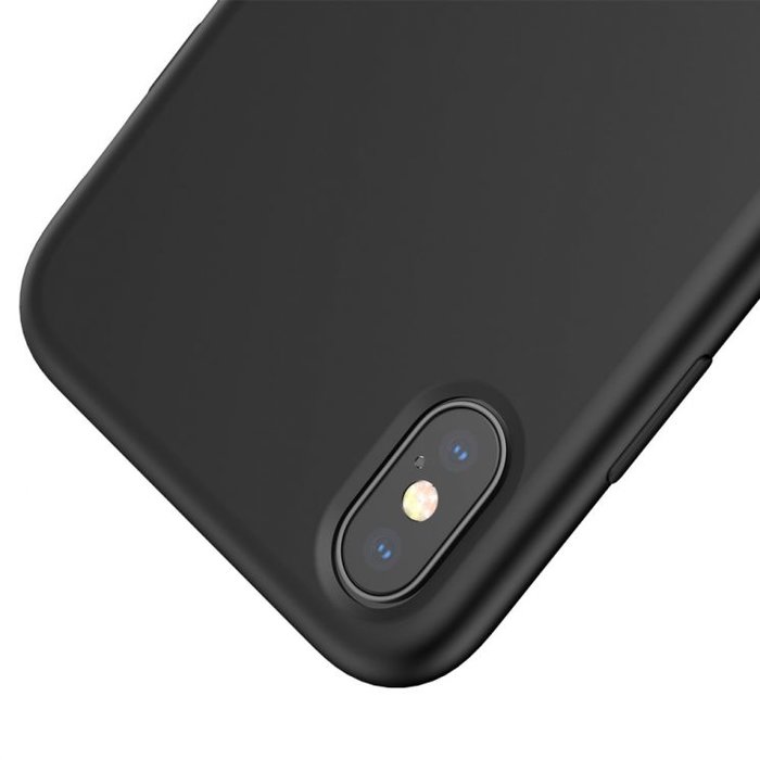 Силиконовый чехол накладка Baseus Original LSR Case для iPhone X Черный - Изображение 102661