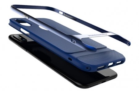 Силиконовый чехол накладка Rock Spase для iPhone X Синий - Изображение 103930