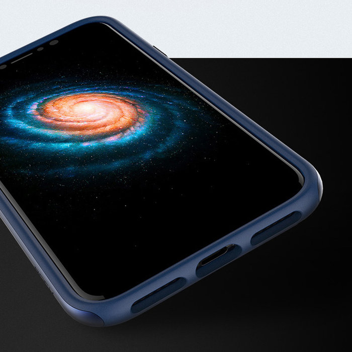 Силиконовый чехол накладка Rock Spase для iPhone X Синий - Изображение 103945