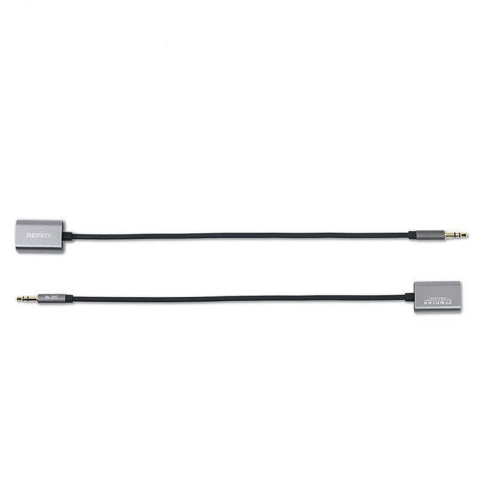 Переходник для наушников Remax AUX Audio Cable 25см Серый - Изображение 96947