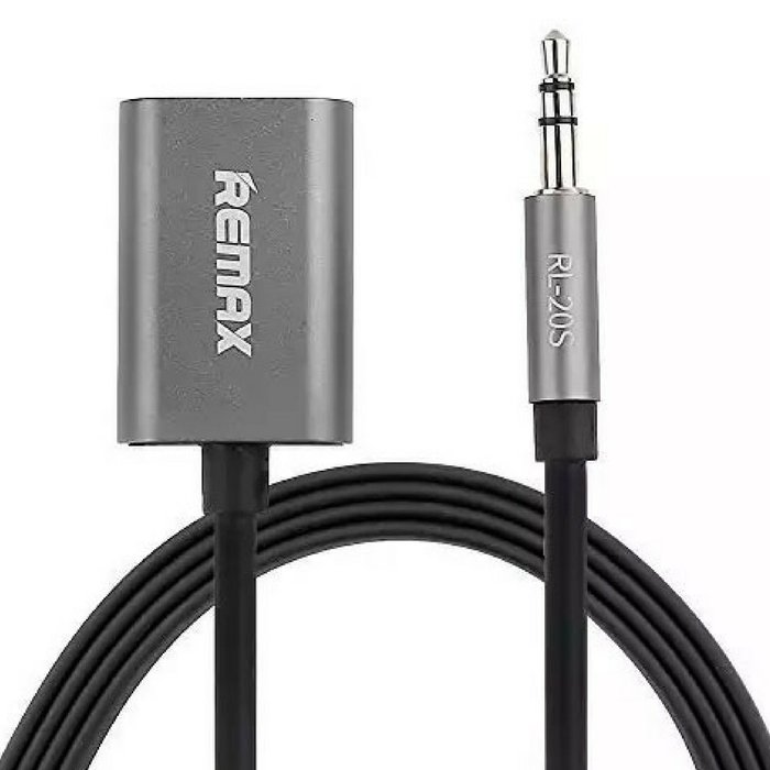 Переходник для наушников Remax AUX Audio Cable 25см Серый - Изображение 96950