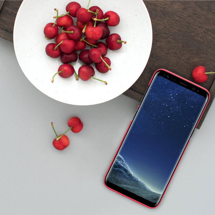 Чехол накладка Nillkin Frosted Shield для Samsung Galaxy S8 Plus Красный - Изображение 104281