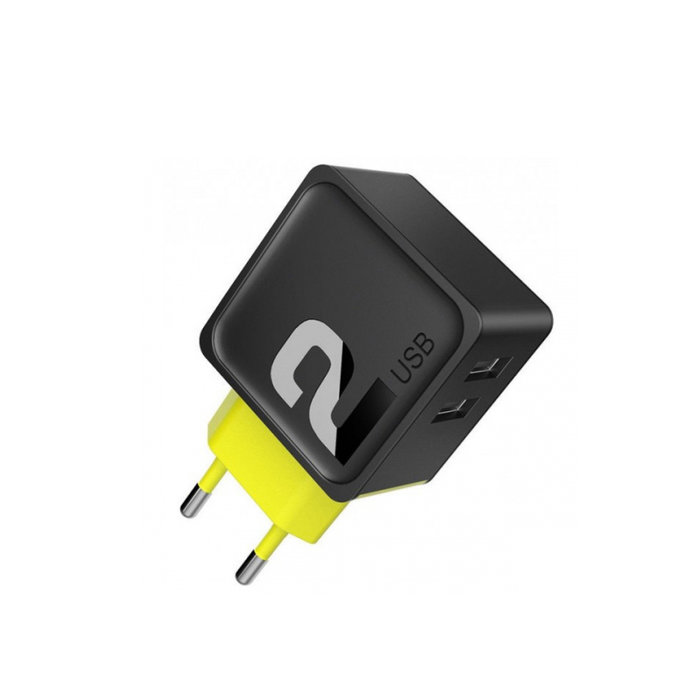 Сетевое зарядное устройство для телефона Rock Sugar PD 2 USB Port Черное - Изображение 104675