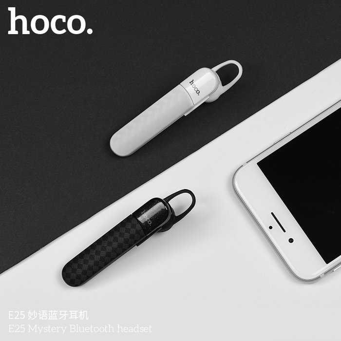 Беспроводная гарнитура для телефона Hoco Mystery E25 Bluetooth Headset Белая - Изображение 104759