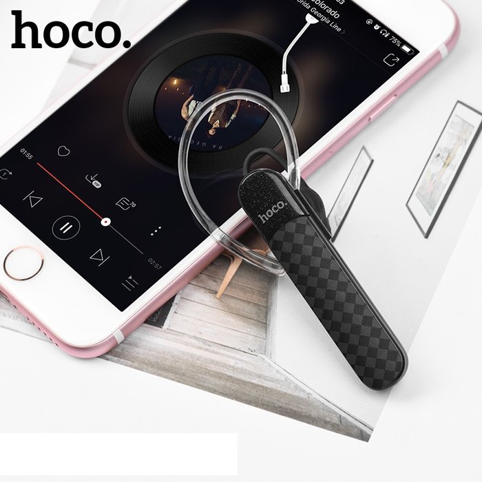 Беспроводная гарнитура для телефона Hoco Mystery E25 Bluetooth Headset Черная - Изображение 104744