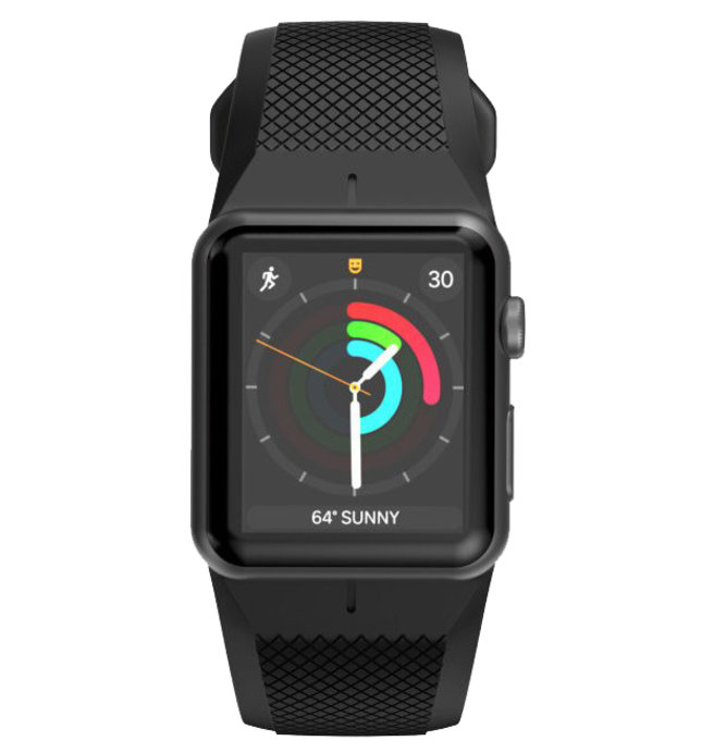 Спортивный ремешок Nomad Sport Black and Slate для Apple Watch (42мм) Черный - Изображение 105170