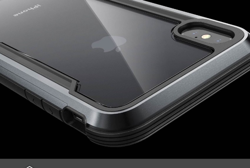 Противоударный чехол накладка X-Doria Defense Shield для iPhone Xs Max Черный