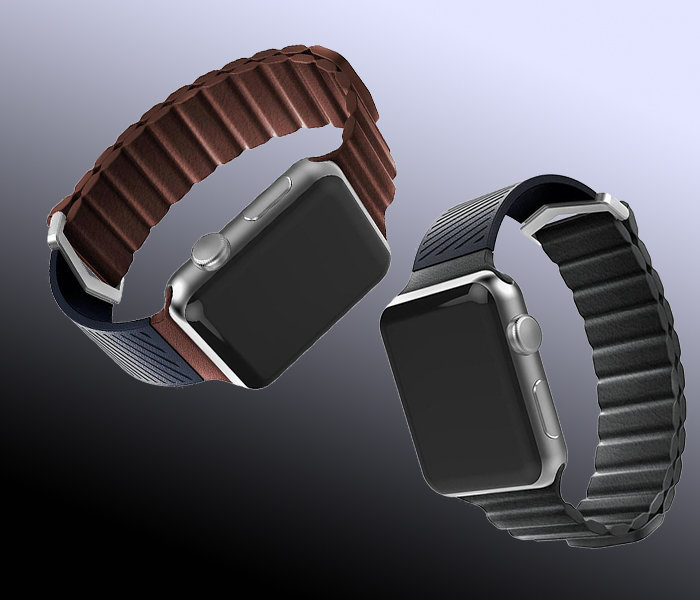 Кожаный ремешок X-Doria Hybrid Leather для Apple Watch 3 / 2 / 1 (42мм) Черный - Изображение 98554