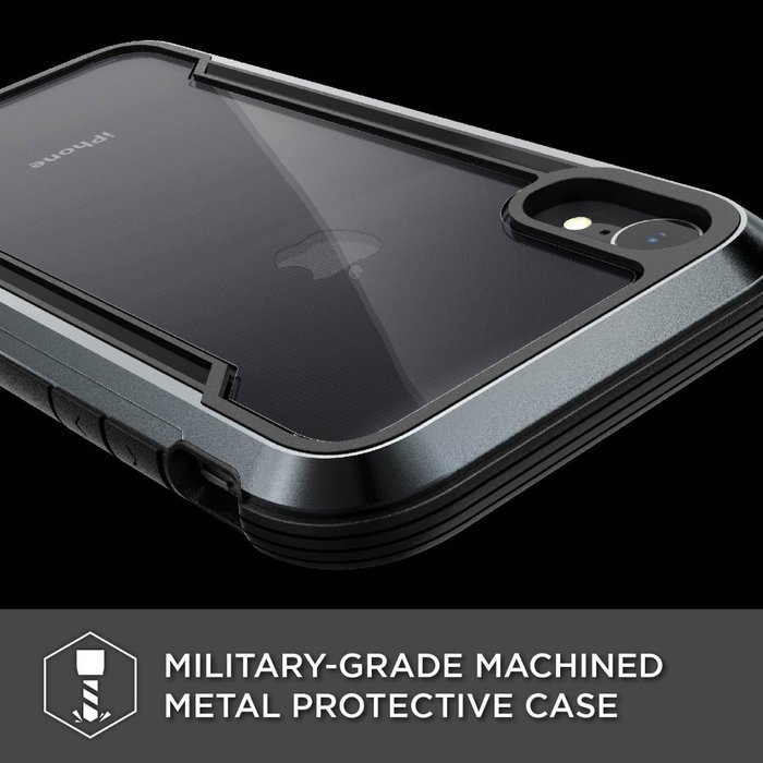 Противоударный чехол накладка X-Doria Defense Shield для iPhone Xr Черный - Изображение 105458