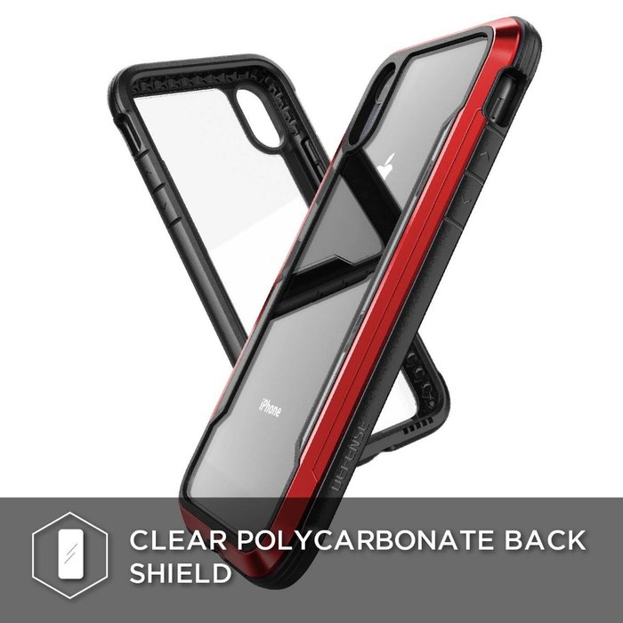Противоударный чехол накладка X-Doria Defense Shield для iPhone Xr Красный - Изображение 105464