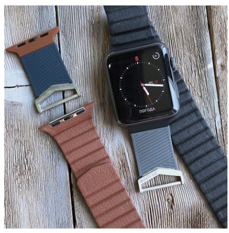 Кожаный ремешок X-Doria Hybrid Leather для Apple Watch 3 / 2 / 1 (42мм) Коричневый - Изображение 98563