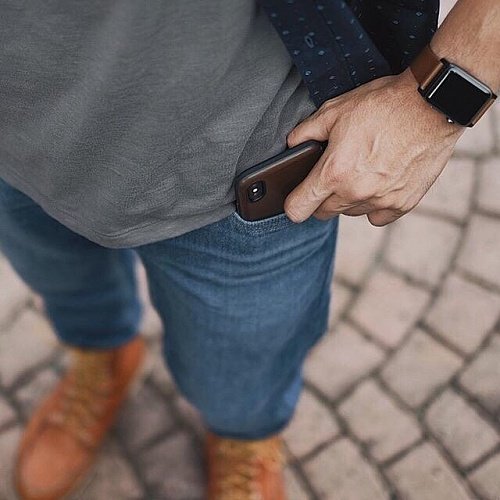 Кожаный чехол накладка Nomad Rugged Rustic Leather для iPhone X Коричневый - Изображение 105506