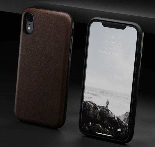 Кожаный чехол накладка Nomad Rugged Rustic Leather для iPhone Xr Коричневый - Изображение 105626