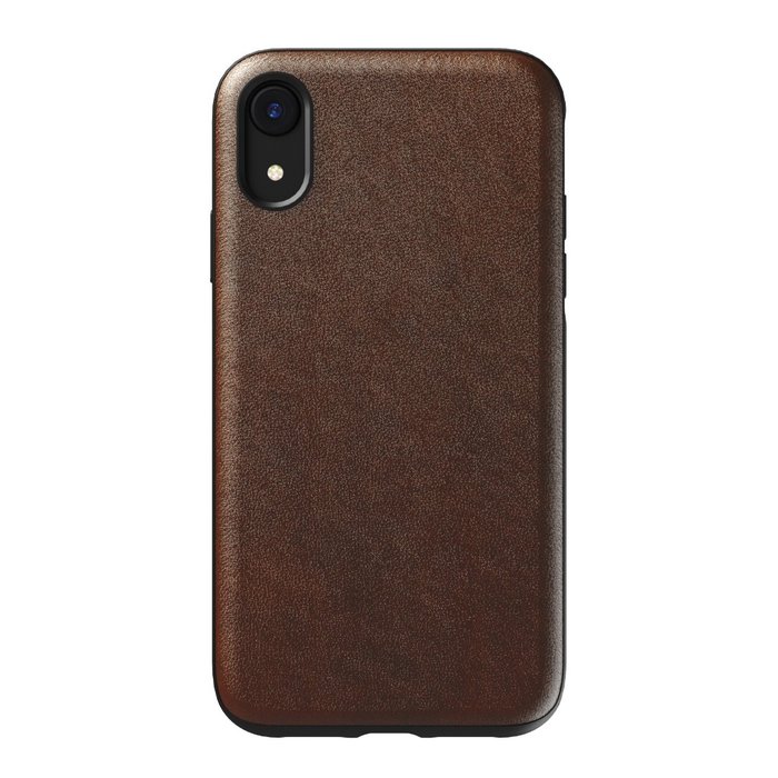 Кожаный чехол накладка Nomad Rugged Rustic Leather для iPhone Xr Коричневый - Изображение 105608