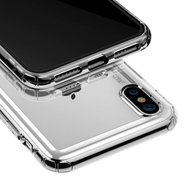 Силиконовый чехол накладка Baseus Safety Airbags Case для iPhone Xs Золото - Изображение 106602