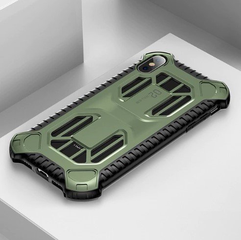 Чехол накладка Baseus Cold Front Сooling Case для iPhone Xs Зеленый - Изображение 106671