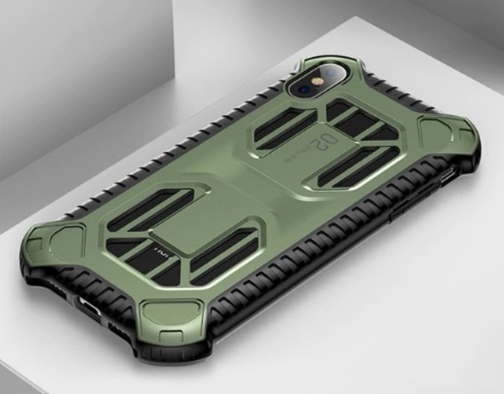 Чехол накладка Baseus Cold Front Сooling Case для iPhone Xs Зеленый
