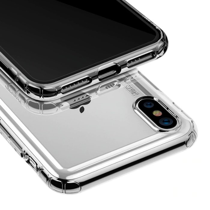 Силиконовый чехол накладка Baseus Safety Airbags Case для iPhone Xs Max Серый - Изображение 106692