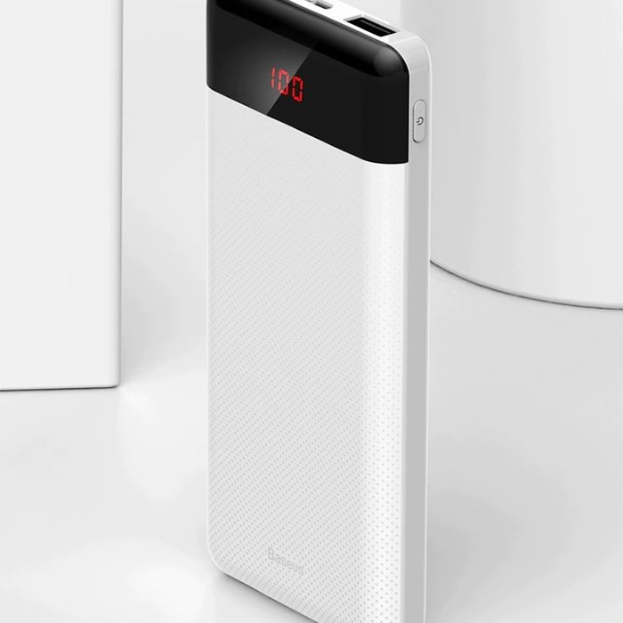 Внешний аккумулятор Baseus Mini Cu Digital Display Power Bank 10000mAh Белый - Изображение 106821