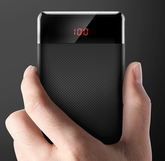 Внешний аккумулятор Baseus Mini Cu Digital Display Power Bank 10000mAh Черный - Изображение 106845