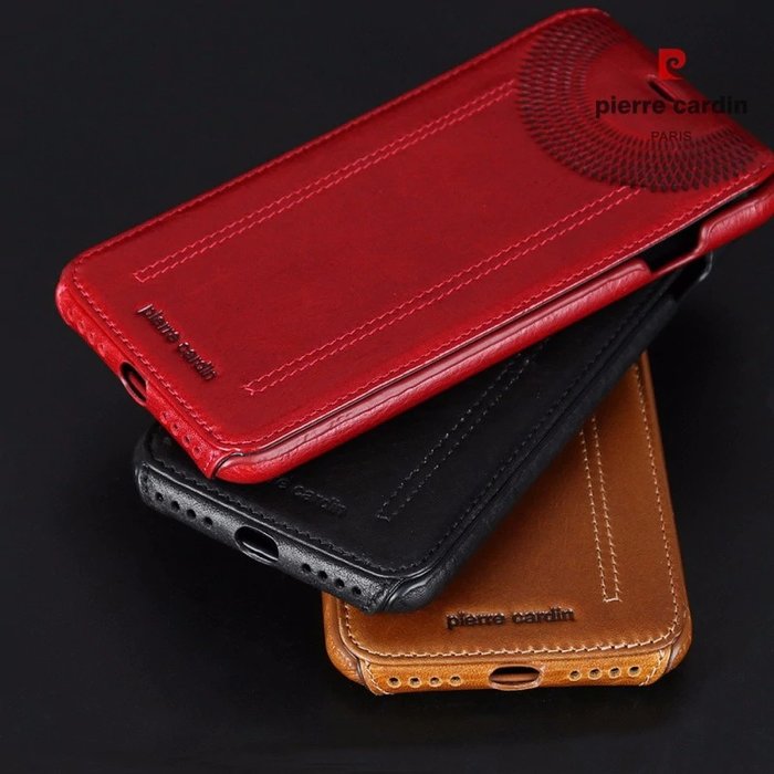 Кожаный чехол флип Pierre Cardin для iPhone 7 Красный - Изображение 98908