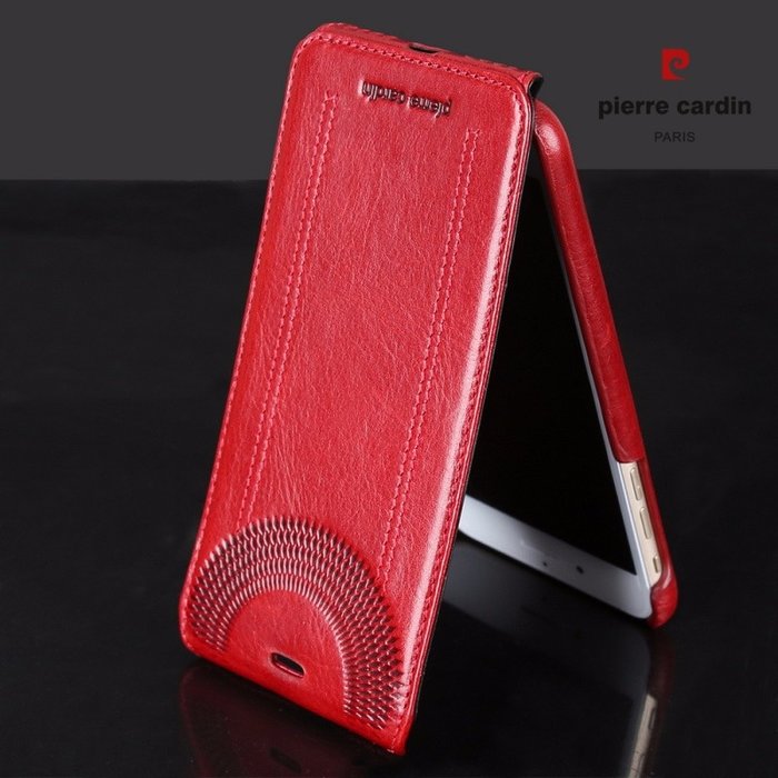 Кожаный чехол флип Pierre Cardin для iPhone 7 Красный - Изображение 98914