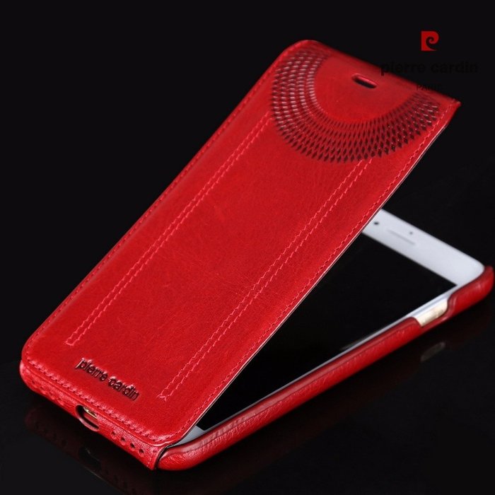 Кожаный чехол флип Pierre Cardin для iPhone 7 Красный - Изображение 98917