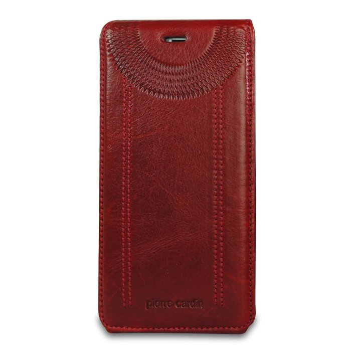 Кожаный чехол флип Pierre Cardin для iPhone 7 Красный - Изображение 98899
